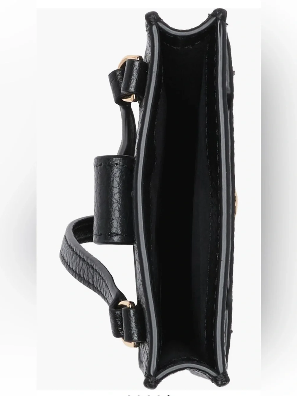 Marc Jacobs Black Leather Phone Crossbody bag